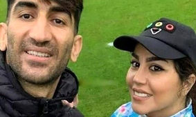 شیک ترین عکس از اکرم بانو همسر علیرضا بیرانوند / در طبیعت هم جذاب است !