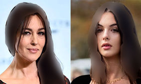 زیبایی خیره کننده مونیکا بلوچی در کنار دختر کم سن و سالش / 2 داف در یک قاب !