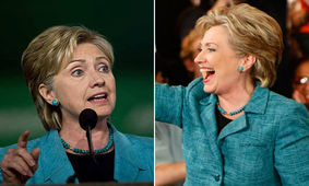 تیپ خاص هیلاری کلینتون سوژه لنز عکاسان شد + عکس