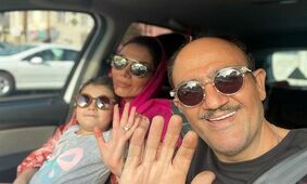 دلبری زن خیلی شیک مهران غفوریان با استایل میلیونی اش / عجب مدلینگی !
