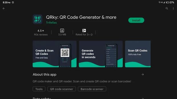 اپلیکیشن ساخت و اسکن کدهای QR