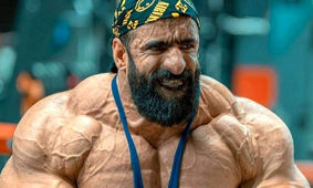 هادی چوپان با ظاهری جدید به استقبال مستر المپیا می‌رود/ موهای جدید مبارک! +ویدیو