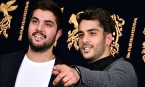 عکس جذاب از سینا مهراد آقازاده ایرانی در کنار برادرزاده دو رگه اش / ژن برتر و زیبا !