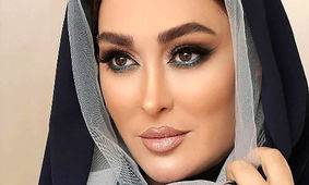 رخ نمایی جدید الهام حمیدی با میکاپ عروسکی اش / زیبا مثل عروسک اروپایی !