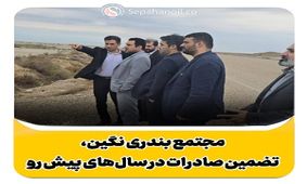 مجتمع بندری نگین، تضمین صادرات در سال‌های پیش رو