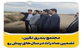 مجتمع بندری نگین، تضمین صادرات در سال‌های پیش رو