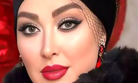 الهام حمیدی و سورپرایز خاص کیک تولدش با عکس صورت خودش!