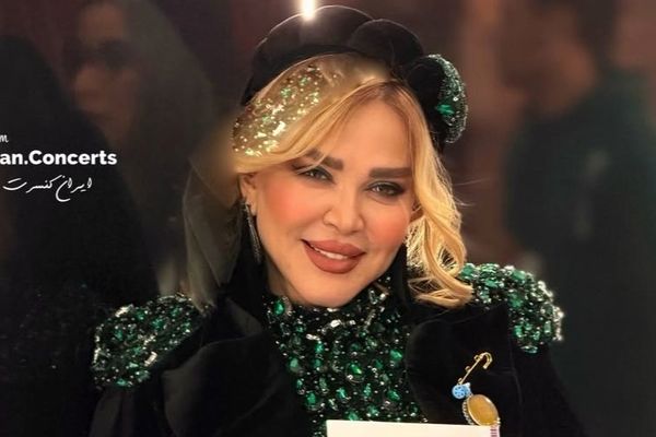 بهاره رهنما با لباس فاخر زمردی در جشن حافظ همه را غافلگیر کرد!+ فیلم