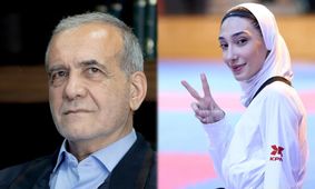 جنجال عجیب به خاطر درخواست مبینا نعمت زاده از مسعود پزشکیان+ فیلم 