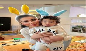 ذوق کیوت آرتام وقتی با مامانش داخل حمام است! / از خنده غش کرد!