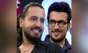 سلفی جذاب امیرحسین قیاسی و مهرداد صدیقیان در خیابان +عکس