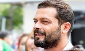 اولین فیلم از عروسی پژمان بازغی با زن مو نارنجی ! / جمع بازیگرها جمع بود !