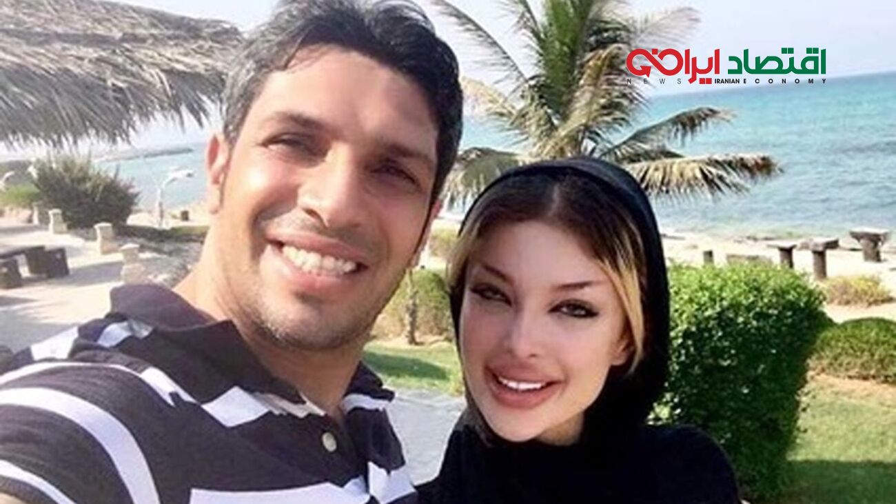 لباس های تنگ و چسبان آرام جوینده همسر خیلی شیک سپهر حیدری هنگام ورزش  