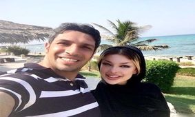 لباس های تنگ و چسبان آرام جوینده همسر خیلی شیک سپهر حیدری هنگام ورزش  