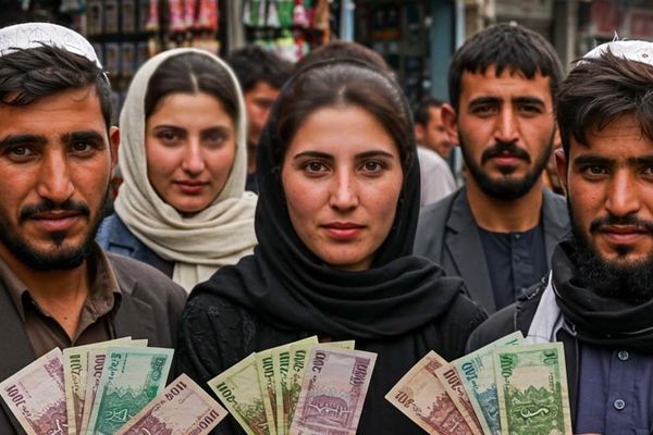 قیمت افغانی افغانستان  در سراشیبی سقوط 